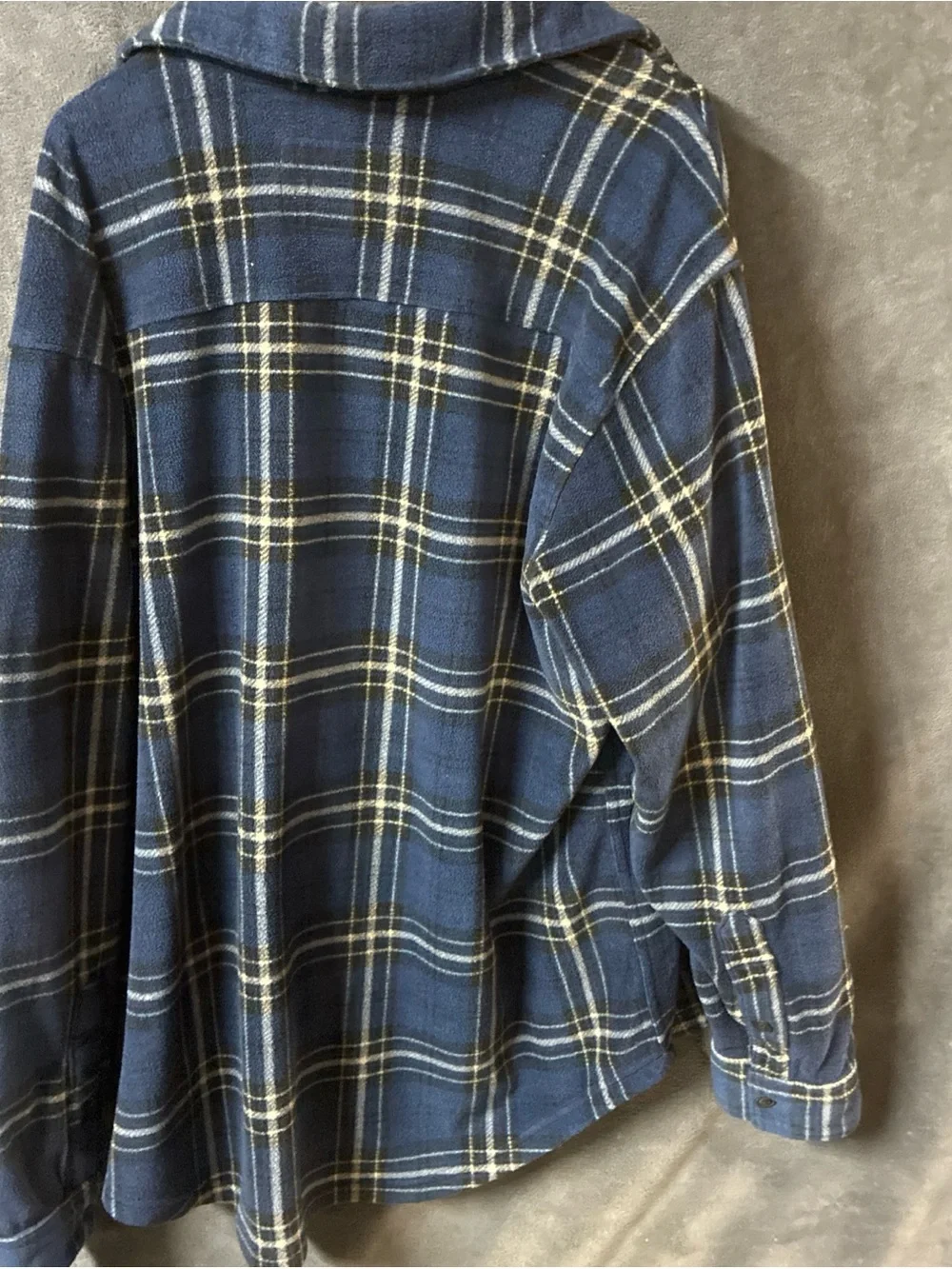 Mountain Club  Men's Blue Plaid Lightweight Shirt Jacket
